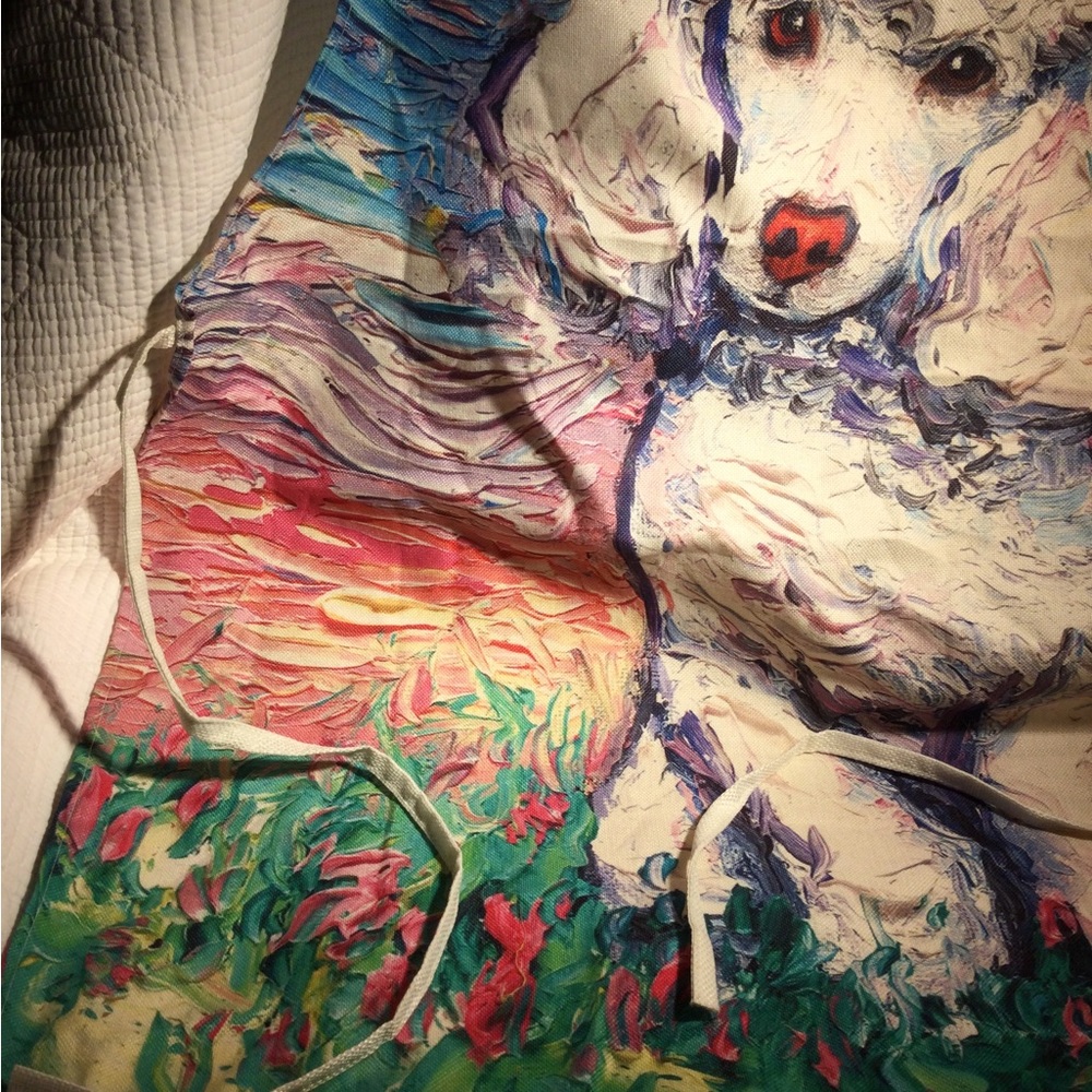 APRON with POODLE Portrait - Picture 3 of 8